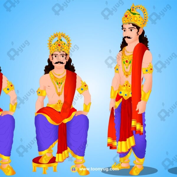 Raja (King) Rigged Character - For Professional