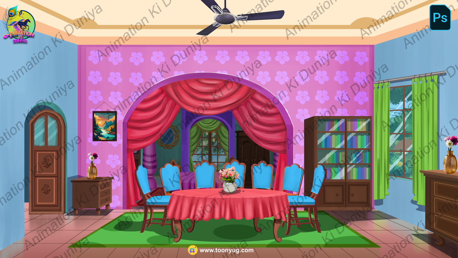 Hall - Dining table room - Inside Hall - High Quality