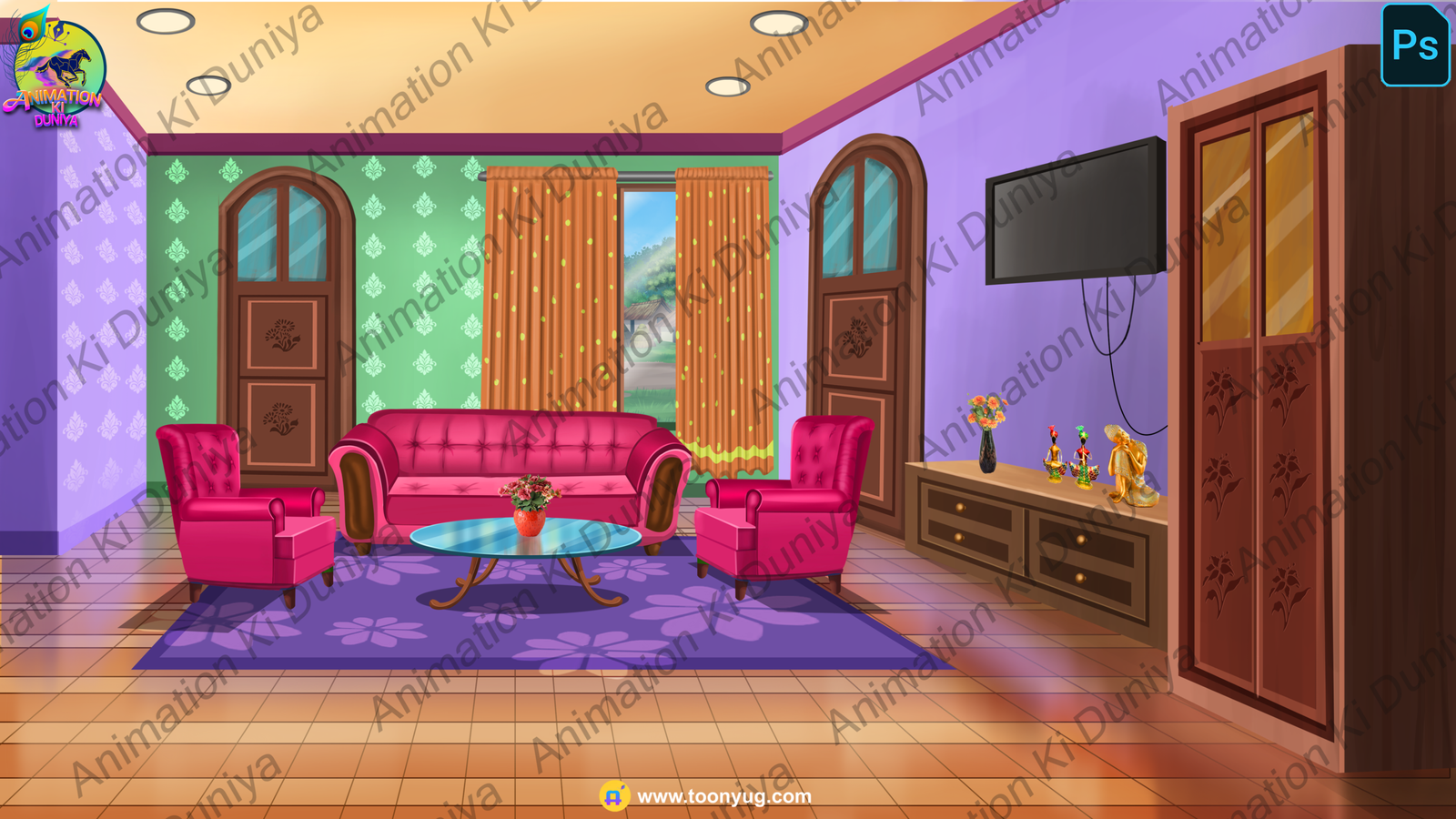 Hall - Inside Hall - 4k Quality