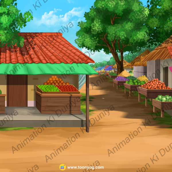 Market Background - Village Marker Background - High Quality