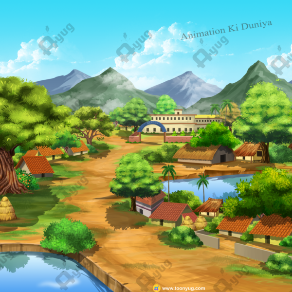 Top View Background - Top village Background - Quality 4k