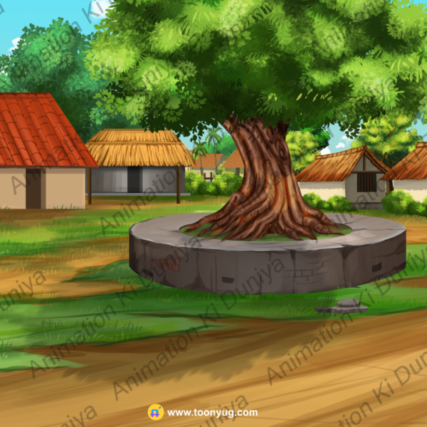 Indian Village - Village Background - PSD Background - Quality 4k