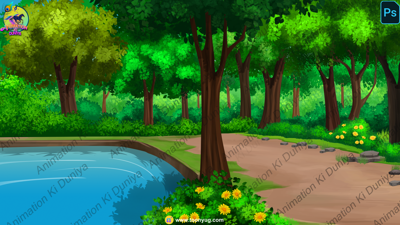 Jungle Background - Village Background - High Quality