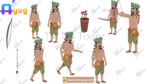 10+ King Family + 16 Village Man And Woman Pack Animated Human Character Bundle - Image 24