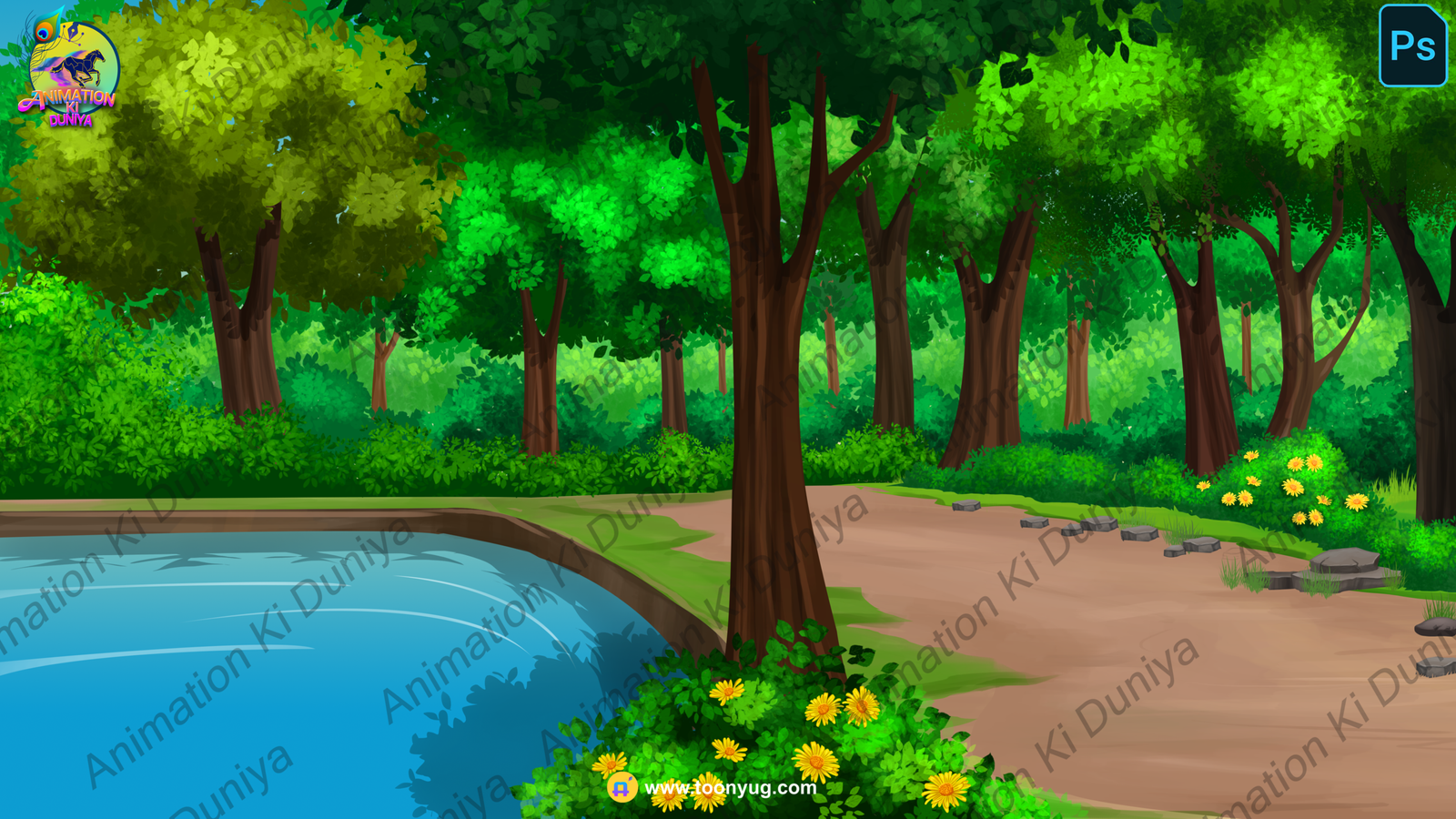 Jungle Background - Village Background - High Quality