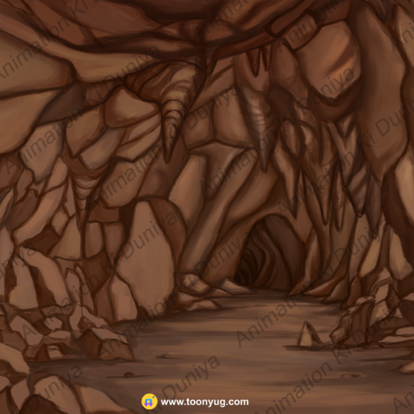 Inside Cave PSD Background