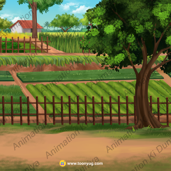 Indian Village To Khet PSD High Quality Background