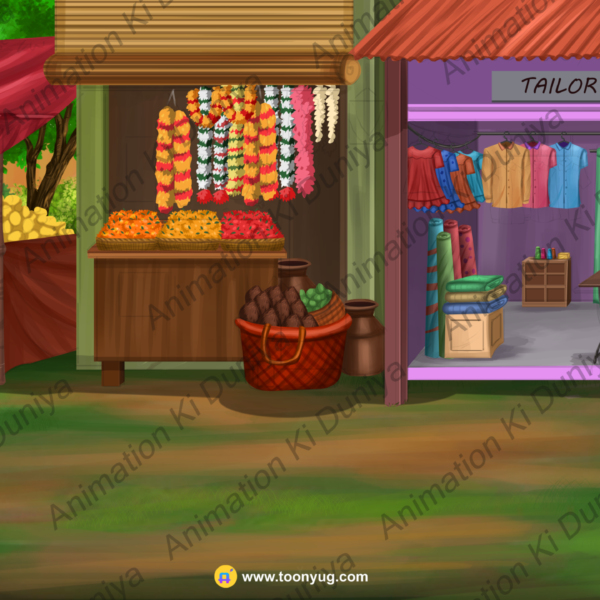 Village Market Background - village Bajar Bg