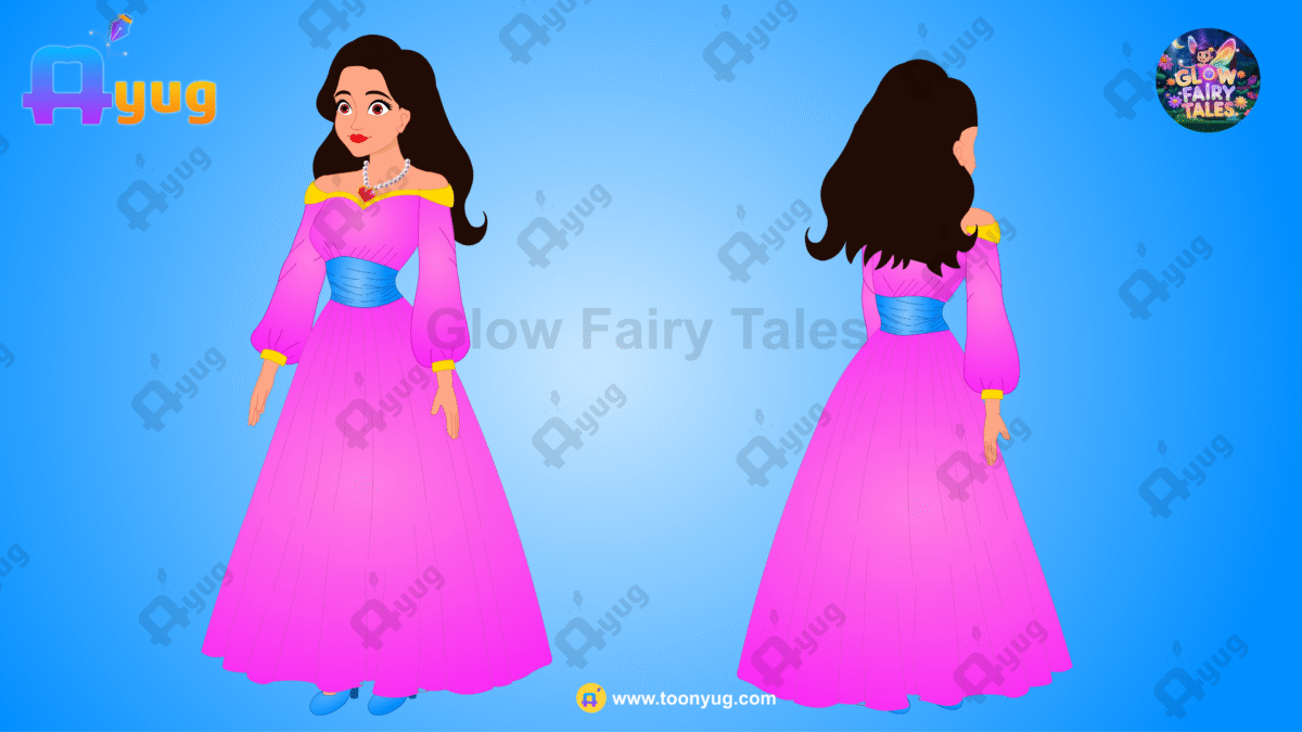 Beautiful Young Girl Character (Full Rigged and Animated Character With Back Pose) - Image 2