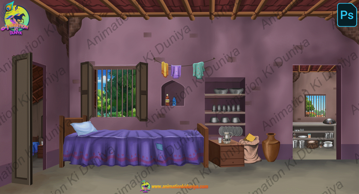 12 Village Room Inside PSD High Quality Backgrounds - Image 14