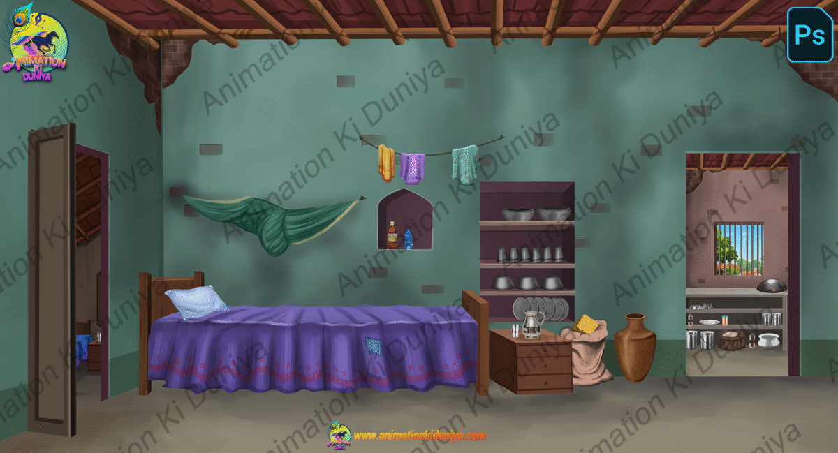 12 Village Room Inside PSD High Quality Backgrounds - Image 16