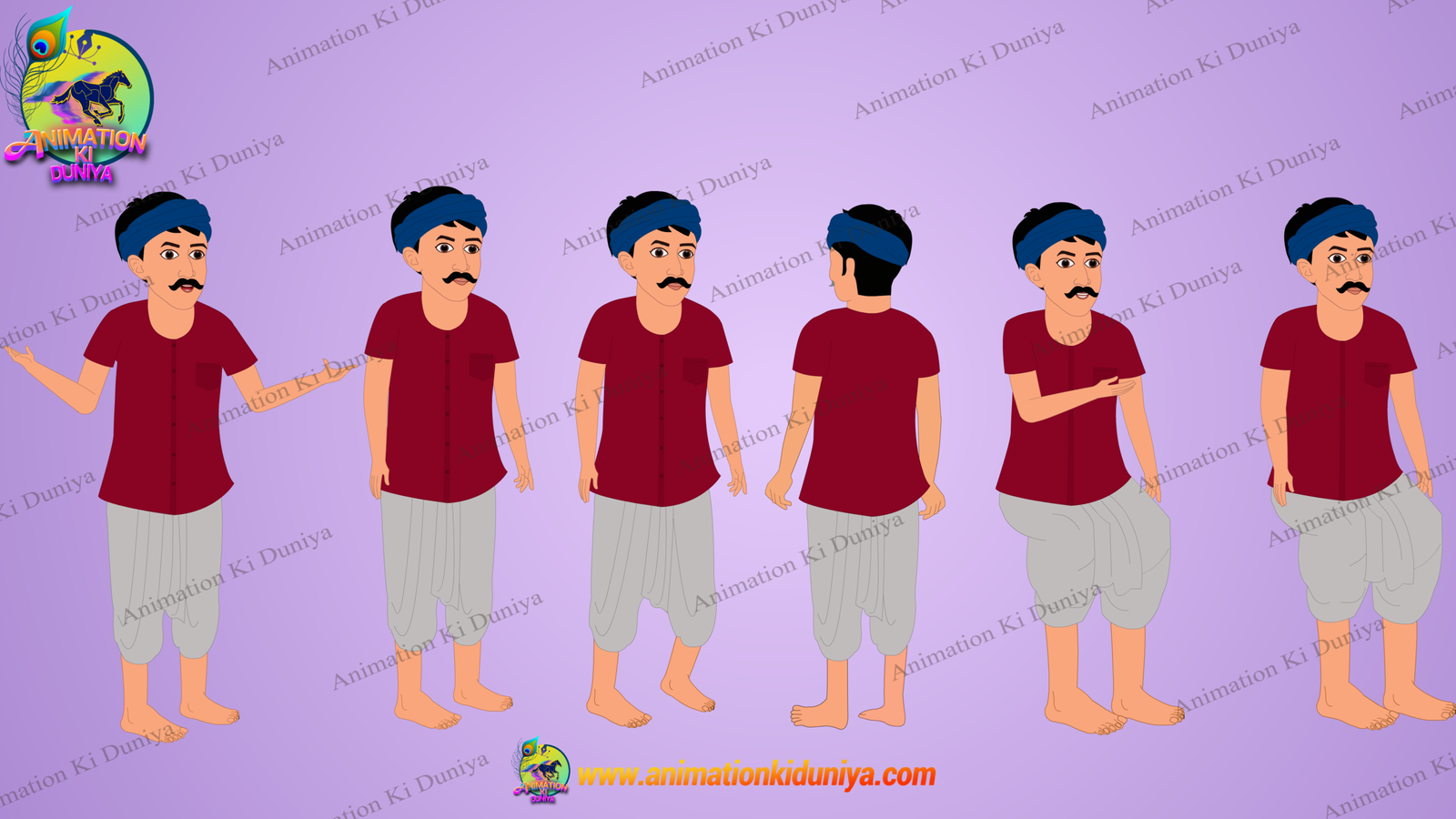 25+ Animated Characters Bundle Indian New Village Cartoon Character - Image 15