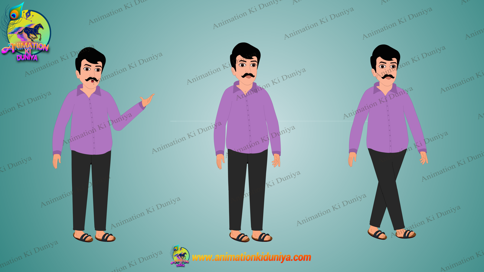 25+ Animated Characters Bundle Indian New Village Cartoon Character - Image 12