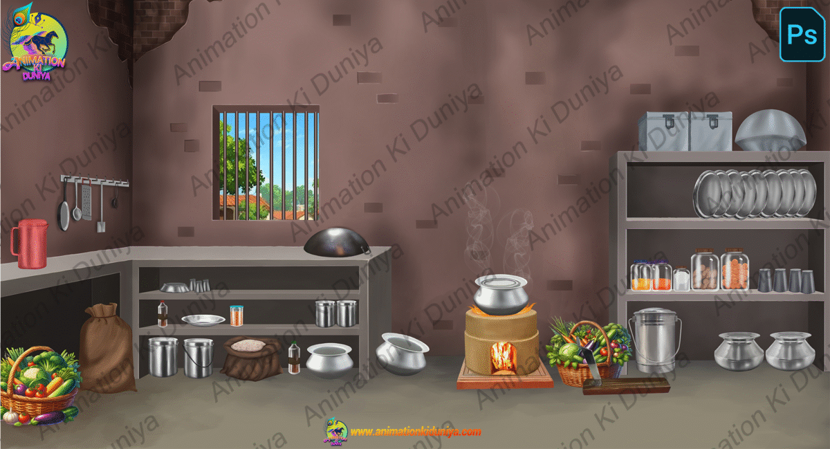 12 Village Room Inside PSD High Quality Backgrounds - Image 25