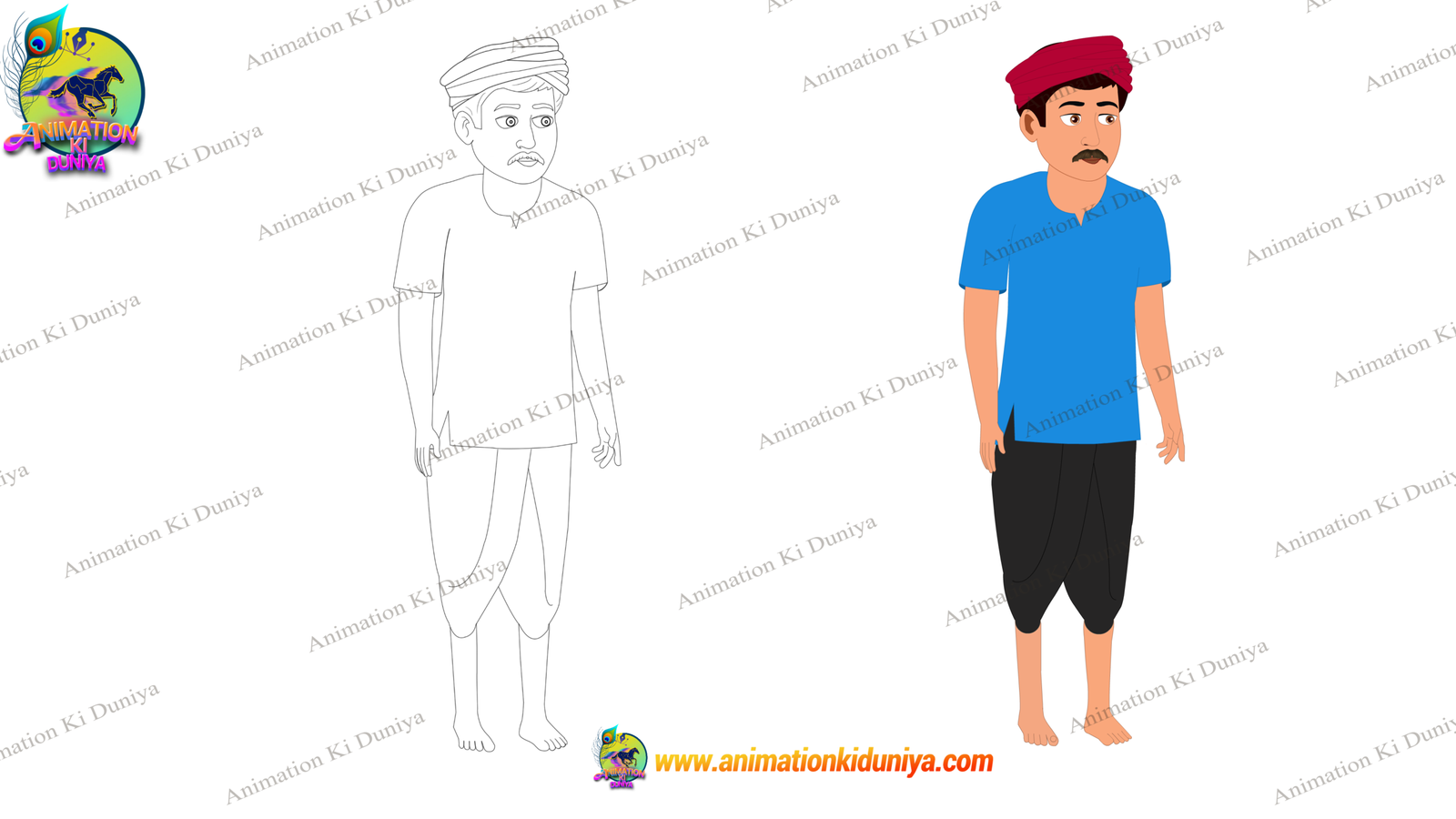 25+ Animated Characters Bundle Indian New Village Cartoon Character - Image 7