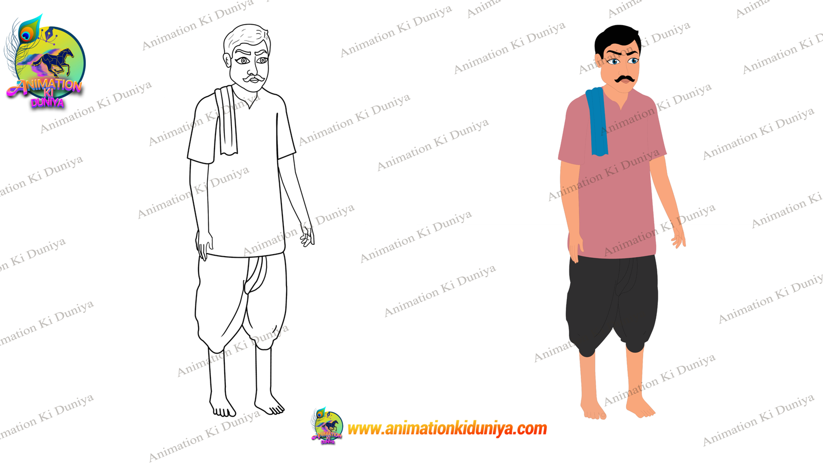 25+ Animated Characters Bundle Indian New Village Cartoon Character - Image 19