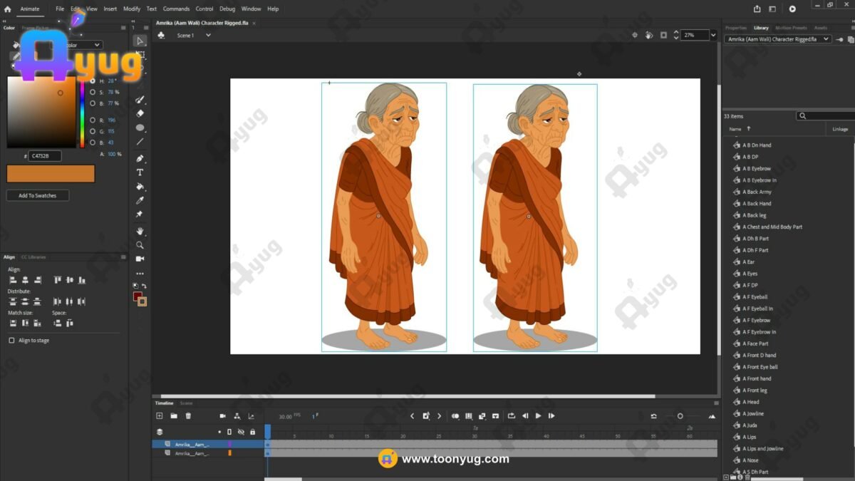 Amrika (Fruite Seller) "Rigged and Animated" Character - Krishn Series Characters - Image 2