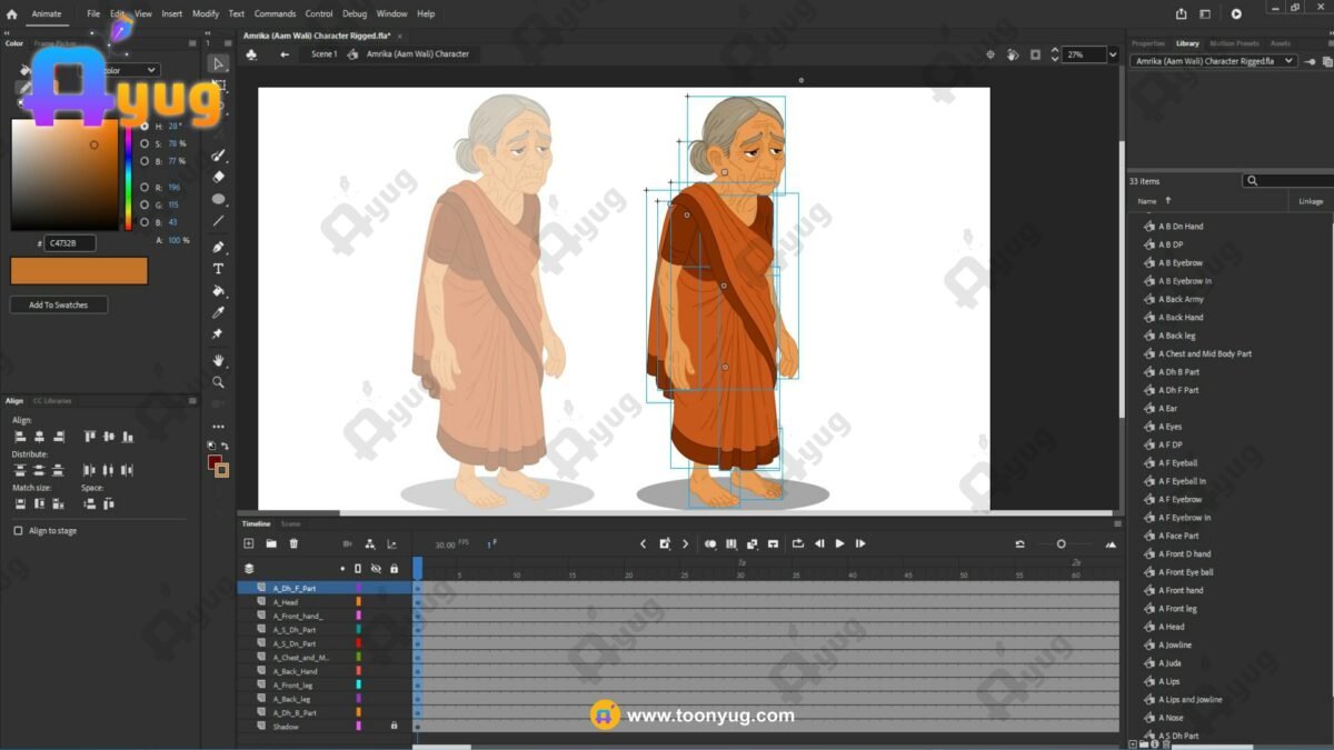 Amrika (Fruite Seller) "Rigged and Animated" Character - Krishn Series Characters - Image 3