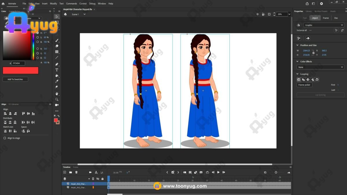 Anjani "Rigged and Animated" Character - Krishn Series Characters - Image 2