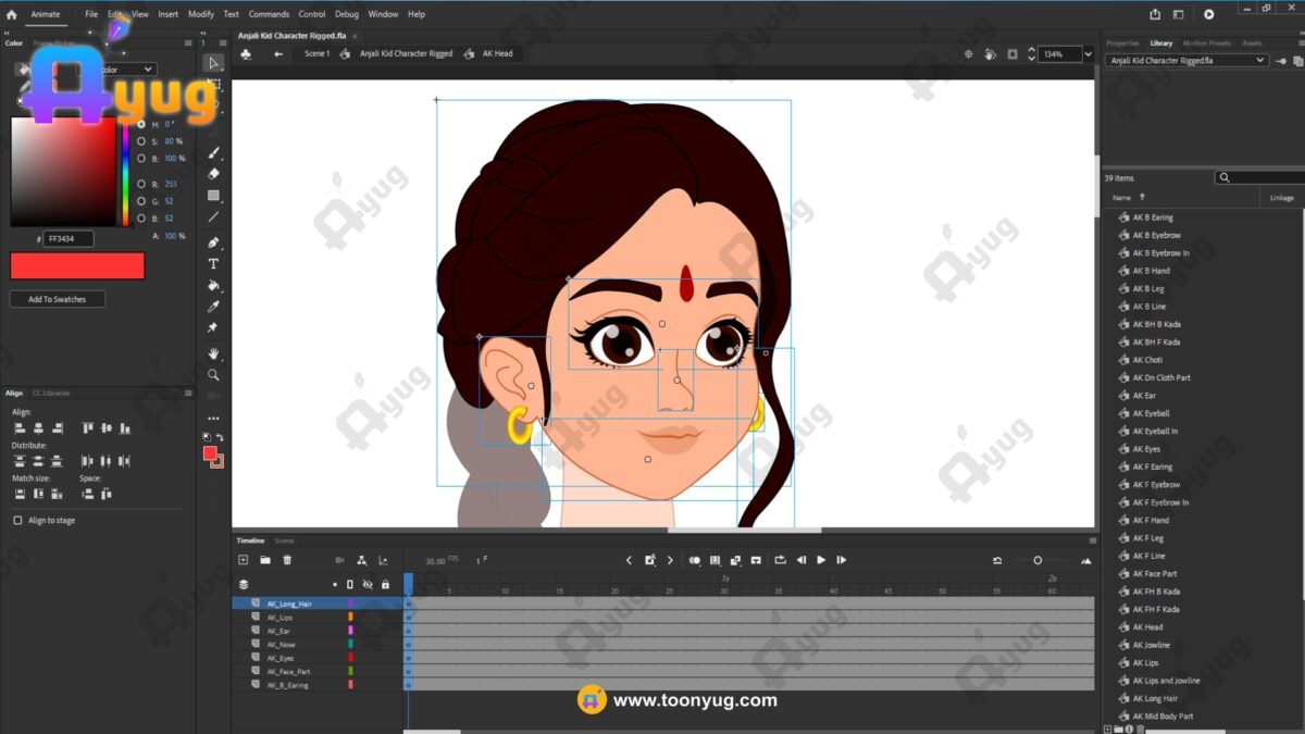 Anjani "Rigged and Animated" Character - Krishn Series Characters - Image 4