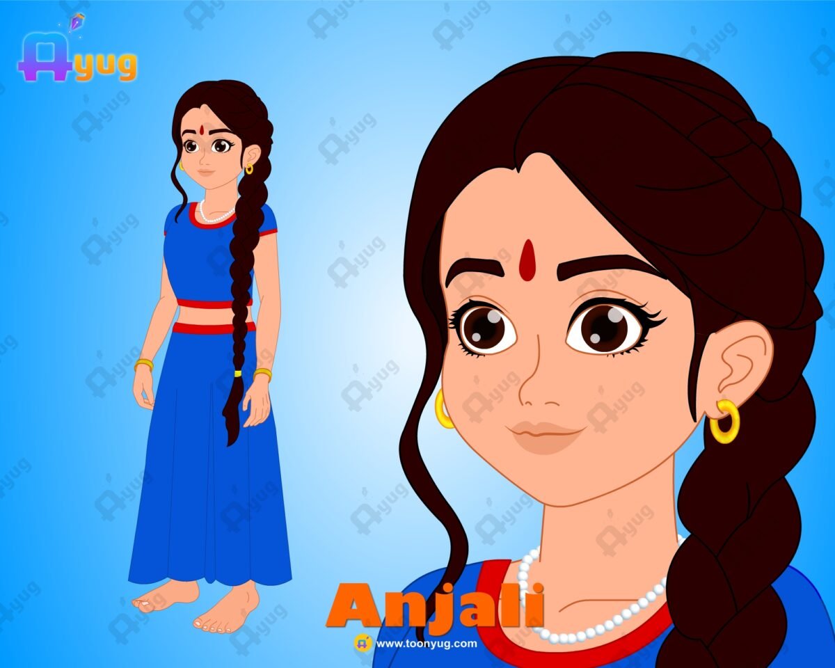 Anjani "Rigged and Animated" Character - Krishn Series Characters - Image 1