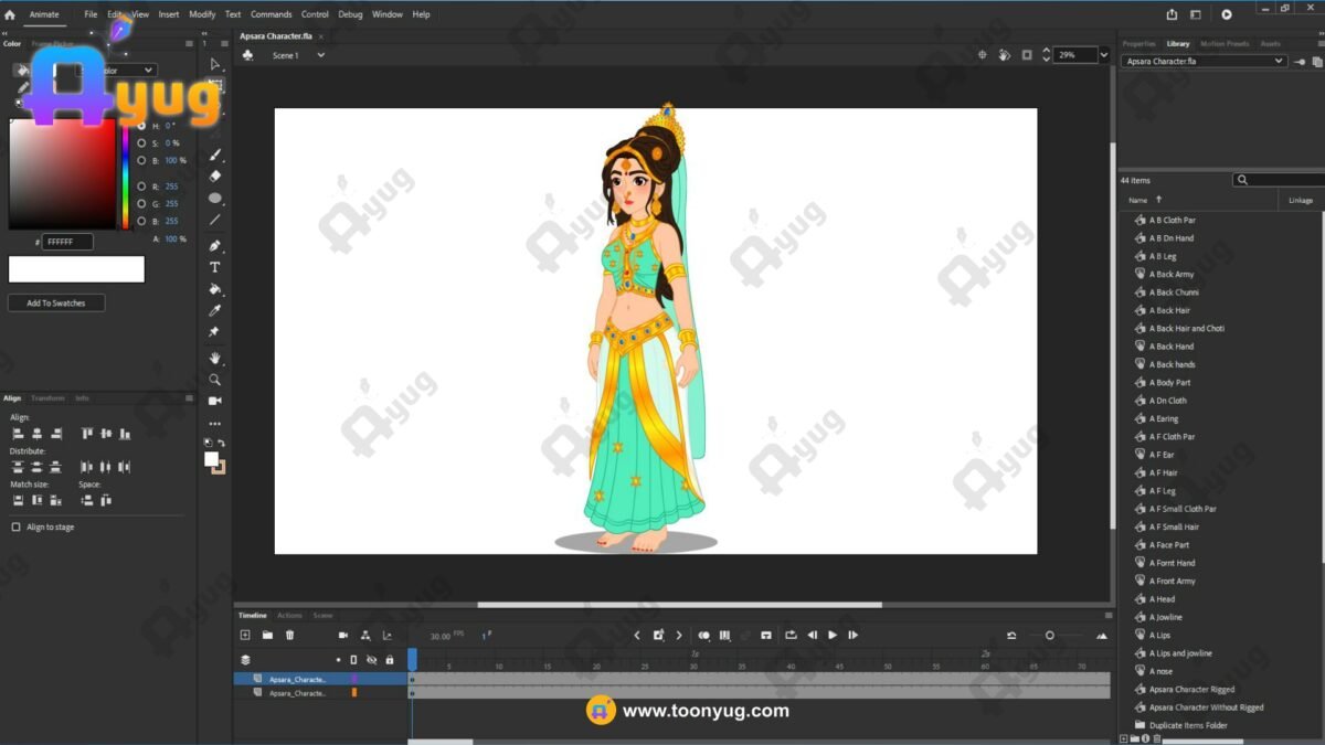 Putna's Apsara Roop "Rigged and Animated" Character - Krishn Series Characters - Image 2