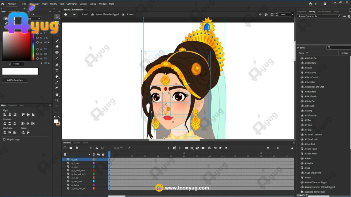 Putna's Apsara Roop "Rigged and Animated" Character - Krishn Series Characters - Image 4
