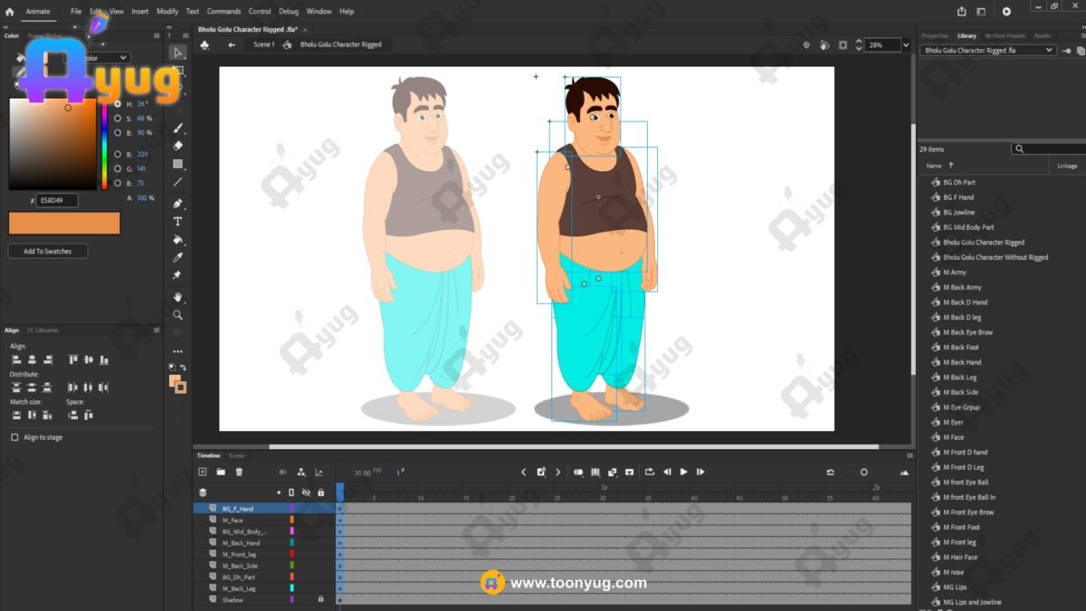 Bholu Golu "Rigged and Animated" Character - Krishn Series Characters - Image 3