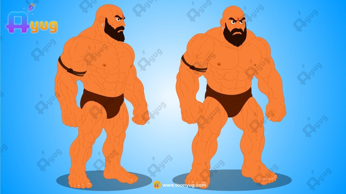 Chadoor Pehlvaan "Rigged and Animated" Character - Krishn Series Characters - Image 12