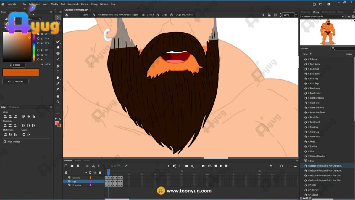 Chadoor Pehlvaan "Rigged and Animated" Character - Krishn Series Characters - Image 10