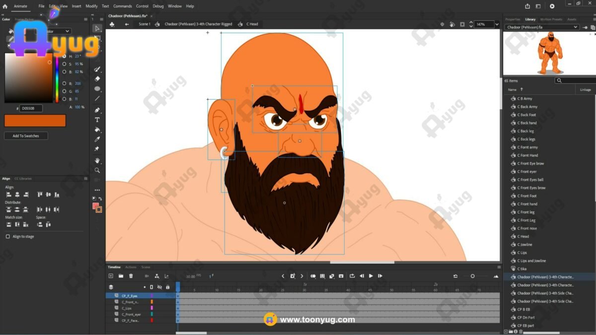 Chadoor Pehlvaan "Rigged and Animated" Character - Krishn Series Characters - Image 8