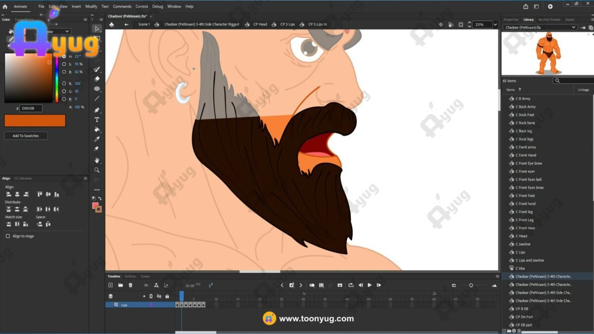 Chadoor Pehlvaan "Rigged and Animated" Character - Krishn Series Characters - Image 6