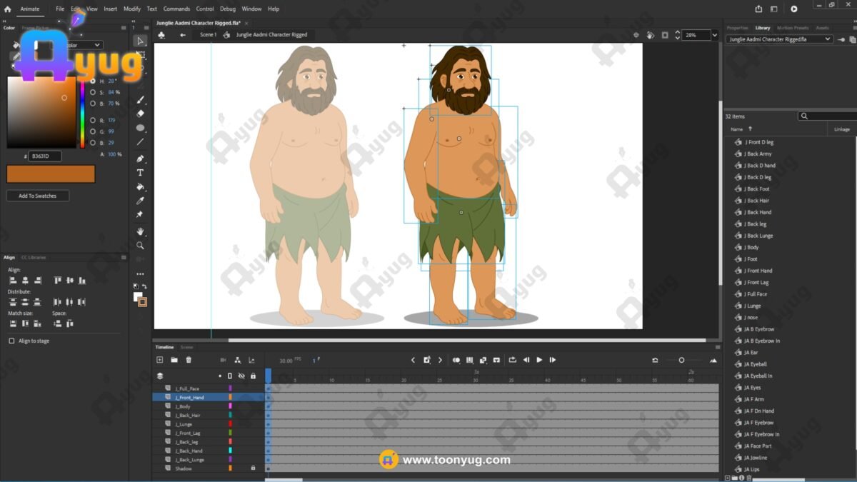 Junglie Aadmi "Rigged and Animated" Character - Krishn Series Characters - Image 3