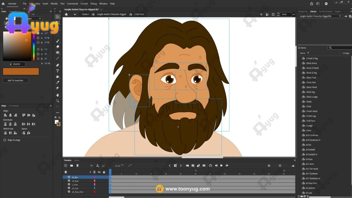 Junglie Aadmi "Rigged and Animated" Character - Krishn Series Characters - Image 4