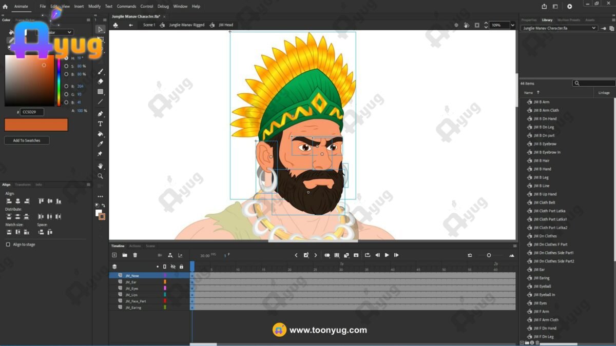 Junglie Manav "Rigged and Animated" Character - Krishn Series Characters - Image 4
