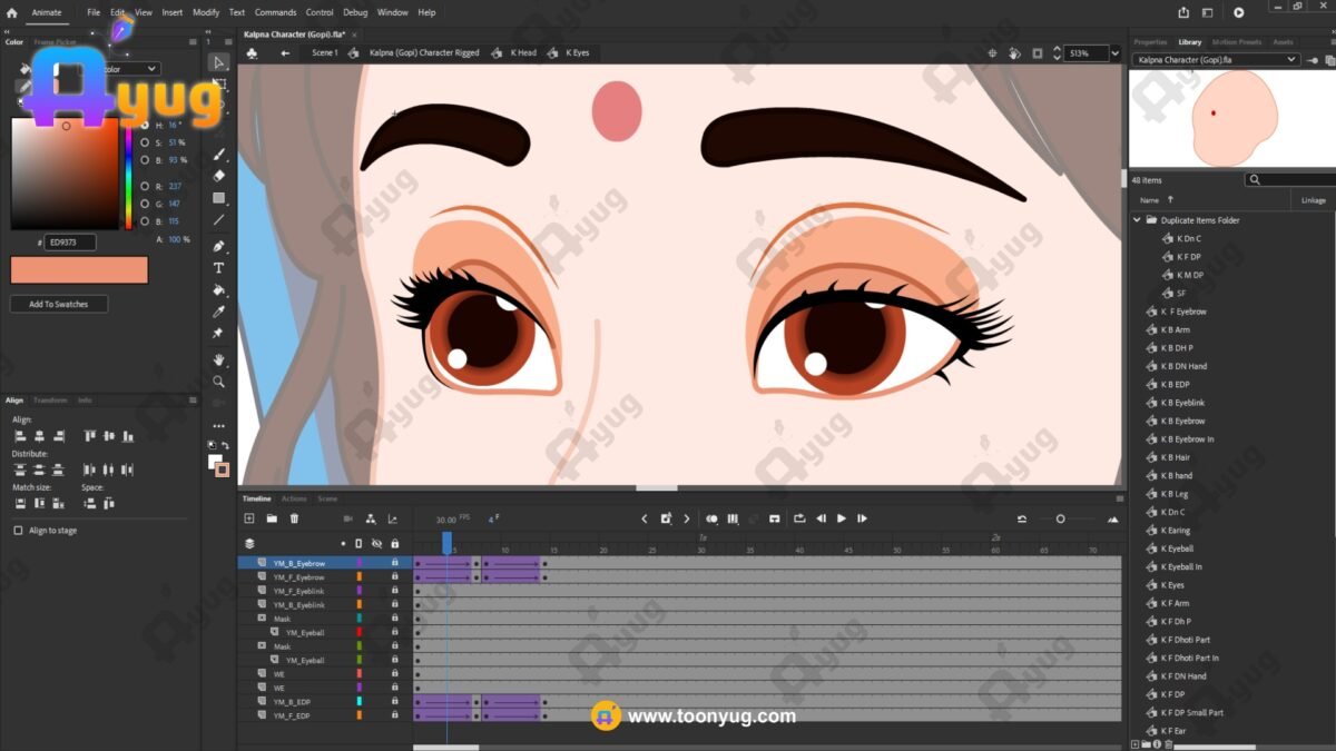 Kalpana (Yashoda's Friend) "Rigged and Animated" Character - Krishn Series Characters - Image 5