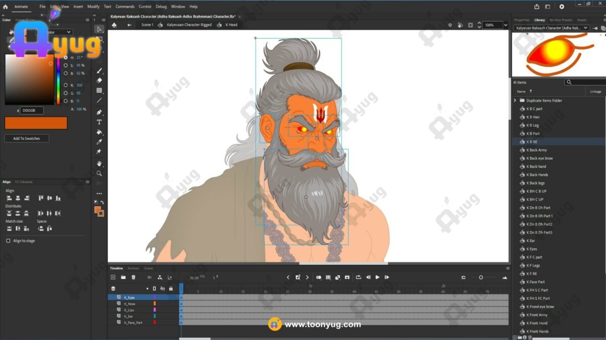 Kalyevaan Raksash "Rigged and Animated" Character - Krishn Series Characters - Image 5