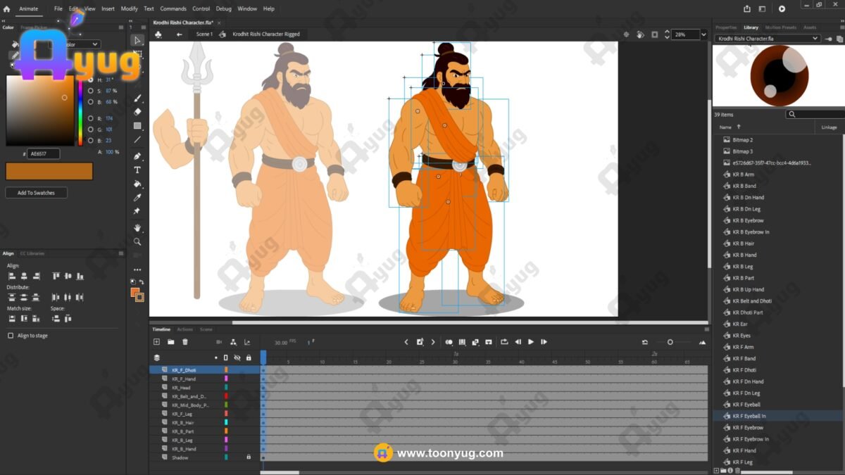 Krodhi Rishi "Rigged and Animated" Character - Krishn Series Characters - Image 6
