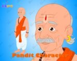 Pandit "Rigged and Animated" Character - Krishn Series Characters