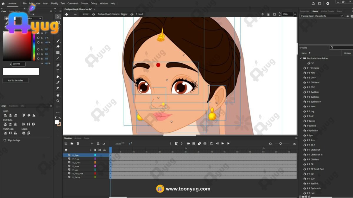 Pushpa (Yashoda's Friend) "Rigged and Animated" Character - Krishn Series Characters - Image 4