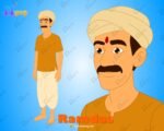 Ramdas "Rigged and Animated" Character - Krishn Series Characters