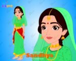 Sandhya (Radha's Friend) "Rigged and Animated" Character - Krishn Series Characters