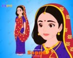 Sapna (Yashoda's Friend) "Rigged and Animated" Character - Krishn Series Characters