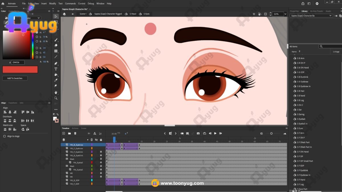Sapna (Yashoda's Friend) "Rigged and Animated" Character - Krishn Series Characters - Image 6
