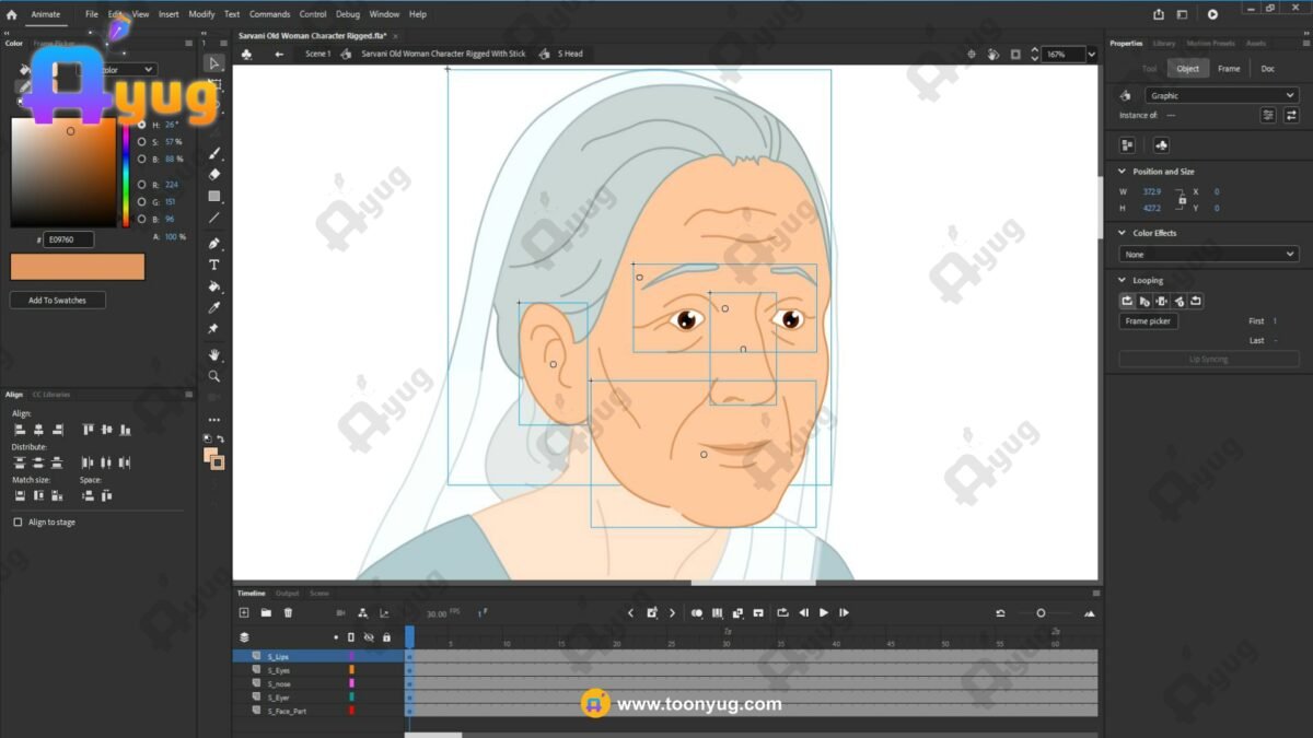 Sarvani Old Woman "Rigged and Animated" Character - Krishn Series Characters - Image 4