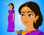 Sumitra "Rigged and Animated" Character - Krishn Series Characters