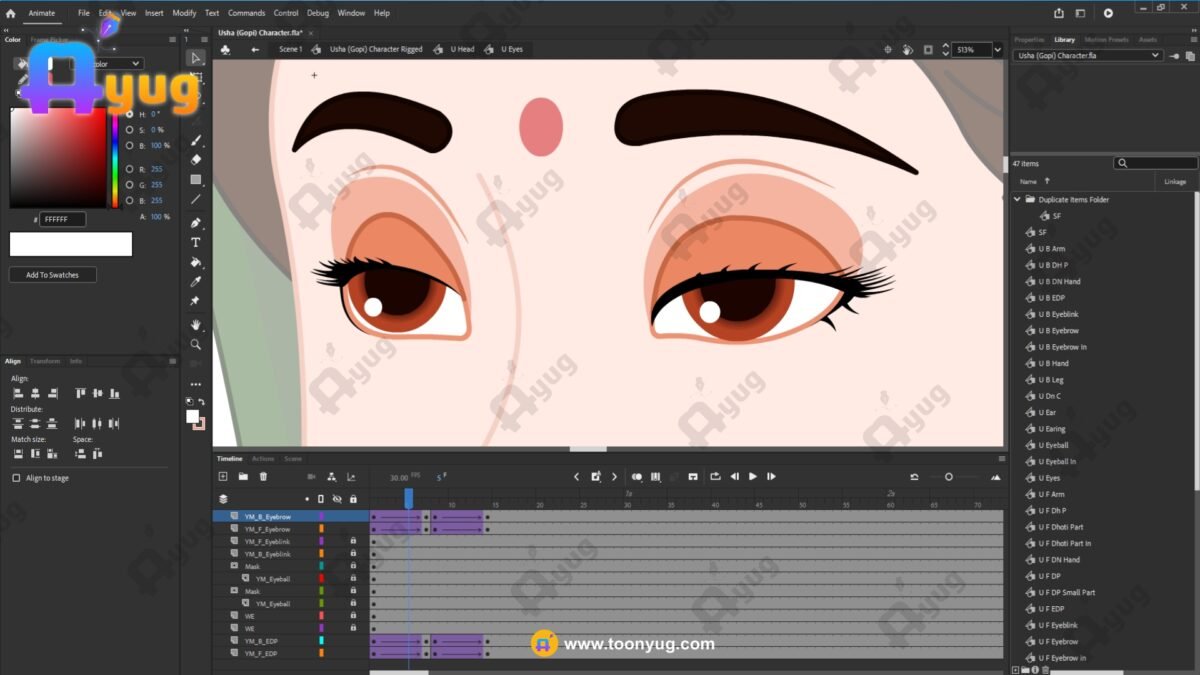 Usha (Yashoda's Friend) "Rigged and Animated" Character - Krishn Series Characters - Image 5