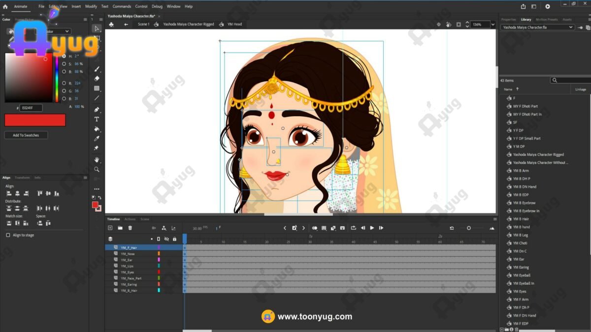 Yashoda "Rigged and Animated" Character - Krishn Series Characters - Image 4