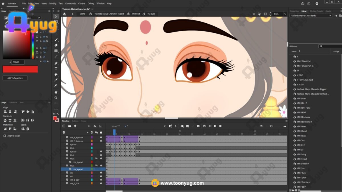 Yashoda "Rigged and Animated" Character - Krishn Series Characters - Image 5