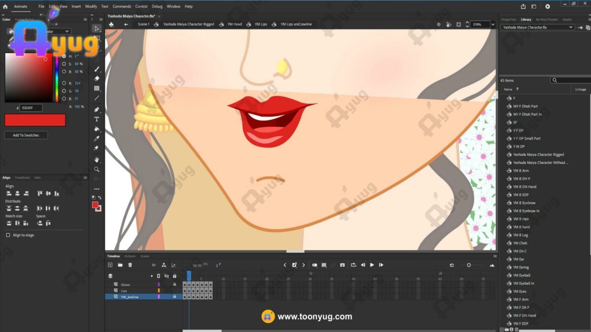 Yashoda "Rigged and Animated" Character - Krishn Series Characters - Image 6